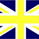 Oxford United Yellow and Blue Union Flag 3x5ft Banner Polyester