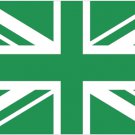 Plymouth Argyle Green and White Union Flag 3x5ft Banner Polyester