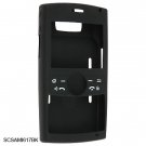 Silicone Skin Cover Case for Samsung BlackJack II i617 - Black