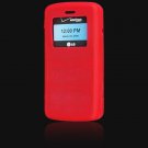 Silicone Skin Cover Case for LG VX9100 enV2 - Red