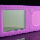 Purple Ribbed Silicone Skin Cover Case for Microsoft Zune 4GB / 8GB