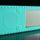 Turquoise Ribbed Silicone Skin Cover Case for Microsoft Zune 4GB / 8GB