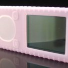 Baby Pink Ribbed Silicone Skin Cover Case for Microsoft Zune 4GB / 8GB