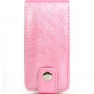 Leather Pouch Case for Microsoft Zune 4GB / 8GB - Metallic Pink
