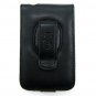 Vertical Leather Flip Cover Pouch Case for Creative Zen Vision M - Black