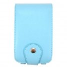 Vertical Leather Flip Cover Pouch Case for Creative Zen Vision M - Blue