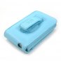 Vertical Leather Flip Cover Pouch Case for Creative Zen Vision M - Blue