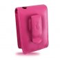 Vertical Leather Flip Cover Pouch Case for Creative Zen Vision M - Hot Pink
