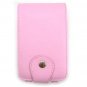 Vertical Leather Flip Cover Pouch Case for Creative Zen Vision M - Baby Pink
