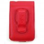 Vertical Leather Flip Cover Pouch Case for Creative Zen Vision M - Red