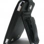 Leather Kickstand Carrying Protection Case Cover for Apple iTouch MP3 Music Video Player - Black