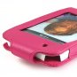 Leather Kickstand Carrying Protection Case Cover for Apple iTouch MP3 Music Video Player - HOT PINK