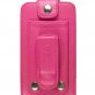 Leather Kickstand Carrying Protection Case Cover for Apple iTouch MP3 Music Video Player - HOT PINK