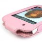 Leather Kickstand Carrying Protection Case Cover for Apple iTouch MP3 Music Video Player - PINK