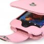 Leather Flip Cover FOLIO Carrying Case for Apple iTouch MP3 Music Video Player - PINK