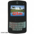 Soft Rubber Silicone Skin Cover Case for Motorola Q9m Cell Phone - Black