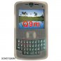 Soft Rubber Silicone Skin Cover Case for Motorola Q9m Cell Phone - Gray
