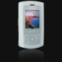 Soft Rubber Silicone Skin Cover Case for Samsung M520 Cell Phone - WHITE