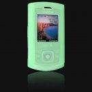Soft Rubber Silicone Skin Cover Case for Samsung M520 Cell Phone - GREEN