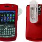 Hard Shell Plastic Shield Protector Case for RIM BlackBerry 8330 CURVE - RED
