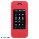 Soft Rubber Silicone Skin Cover Case for LG Voyager VX10000 - Red