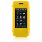 Soft Rubber Silicone Skin Cover Case for LG Voyager VX10000 - Yellow