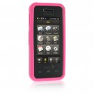 PINK Soft Rubber Silicone Skin Case Cover for SAMSUNG INSTINCT M800 Cell Phone