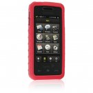 RED Soft Rubber Silicone Skin Case Cover for SAMSUNG INSTINCT M800 Cell Phone