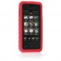 RED Soft Rubber Silicone Skin Case Cover for SAMSUNG INSTINCT M800 Cell Phone
