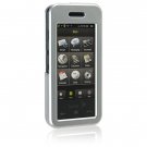 SILVER Hard Plastic Face Plate Shield Protector Case for SAMSUNG INSTINCT M800 Cell Phone