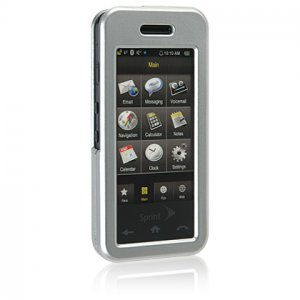 SILVER Hard Plastic Face Plate Shield Protector Case for SAMSUNG INSTINCT M800 Cell Phone
