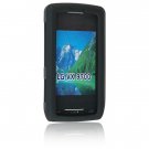 BLACK Soft Rubber Silicone Skin Cover Case for LG DARE VX9700 Cell Phone