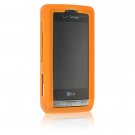 ORANGE Soft Rubber Silicone Skin Cover Case for LG DARE VX9700 Cell Phone