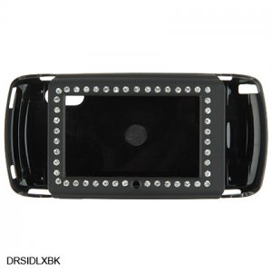 BLACK Diamond Bling Rubber Case for Sidekick LX