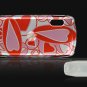 Crystal Shield Protector Case for Sidekick LX Cell Phone - Red Hearts