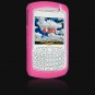 Soft Rubber Silicone Skin Cover Case for RIM BlackBerry 8300 / 8320 / 8330 Curve - HOT PINK
