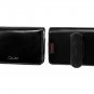 Black Wallet Case For Samsung Instinct M800 with Removable Spring Clip & Swivel Clip