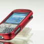 Hard Plastic Shield Protector Faceplate Case w/ Belt Clip for Palm Treo 800w - RED