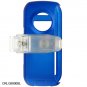 Crystal Hard Shell Shield Protector Case with Belt Clip for LG enV VX9900 - Blue