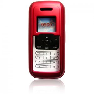 Crystal Hard Shell Shield Protector Case with Belt Clip for LG enV VX9900 - Red