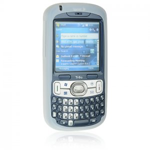 Full View Soft Silicone Skin Cover Rubber Case for Palm Treo 800W - WHITE
