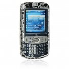 Hard Plastic Shield Protector Faceplate Case w/ Belt Clip for Palm Treo 800w - BLACK SKULLS