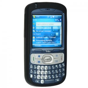 Full View Soft Silicone Skin Cover Rubber Case for Palm Treo 800W - BLACK