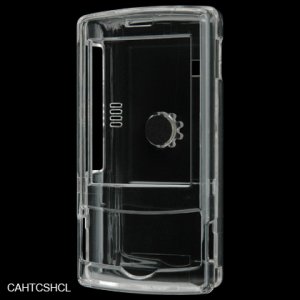 Clear Plastic Shell Shield Protector Case for HTC / T-Mobile Shadow - Redwood