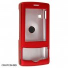 Crystal Hard Shell Shield Protector Case for HTC / T-Mobile Shadow - Red