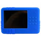Soft Rubber Silicone Skin Cover Case w/ Belt Clip for Creative Zen X-Fi Mp3 Music Player - BLUE