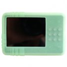 Soft Rubber Silicone Skin Cover Case w/ Belt Clip for Creative Zen X-Fi Mp3 Music Player - GREEN