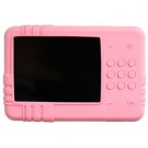 Soft Rubber Silicone Skin Cover Case w/ Belt Clip for Creative Zen X-Fi Mp3 Music Player - PINK