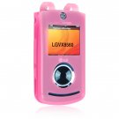 Silicone Skin Cover Case for LG VX8560 Cell Phone - Pink