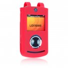 Silicone Skin Cover Case for LG VX8560 Cell Phone - Red